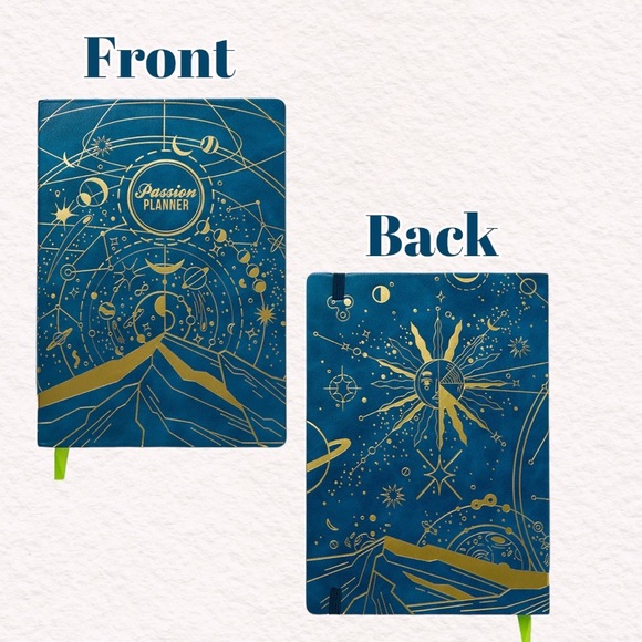 C- NEW!! WEEKLY 2023 PASSION PLANNER CELESTIAL BLUE - Picture 2 of 7